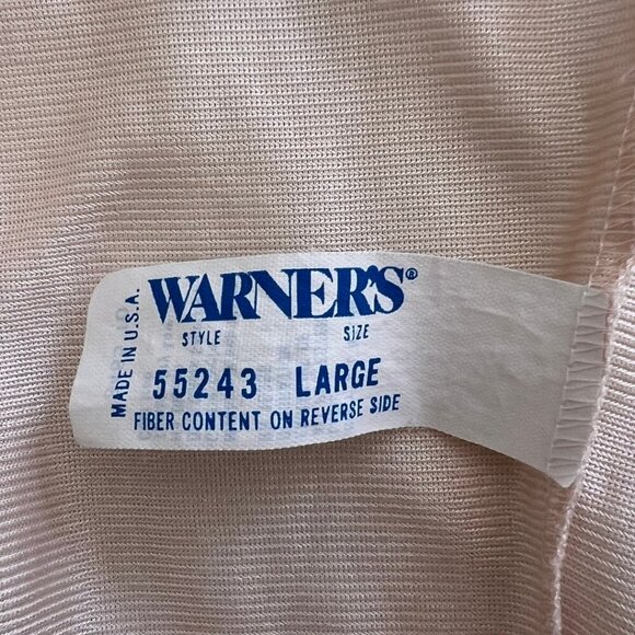 Warner's Vintage Pale Pink Camisole Lace Trim Tank Top - Picture 5 of 6